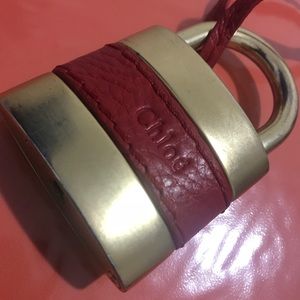 Authentic Chloe handbag Lock Keychain!